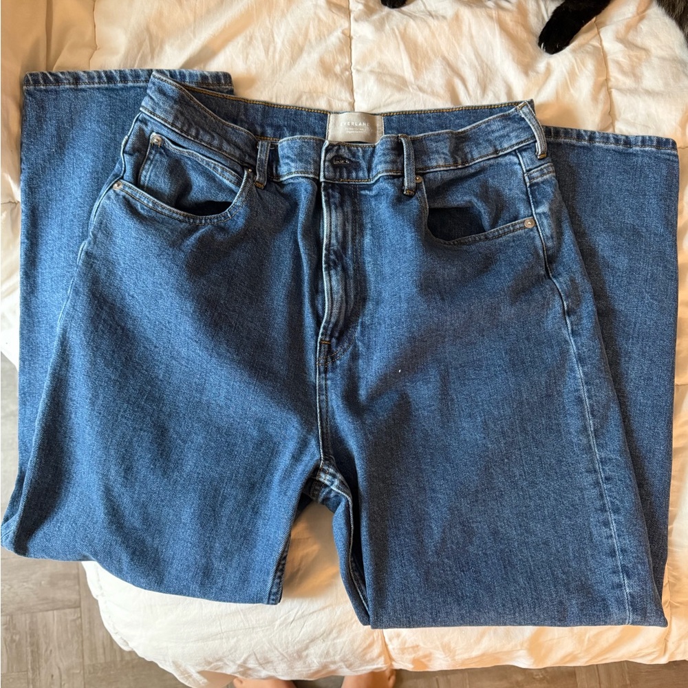 Everlane Way High Straight Leg Jeans